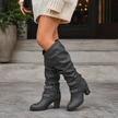 Slouch Knee High Boots for Women, Block Heel | Isla