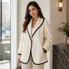 Oversized Swing Coat with Lapel