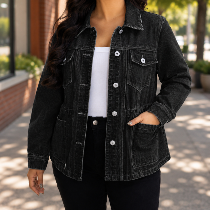 Stretch Denim Jean Jacket