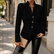 Maurelle Textured Stand Collar Jacket