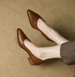 Cora Pointed Toe Block Heel Pumps