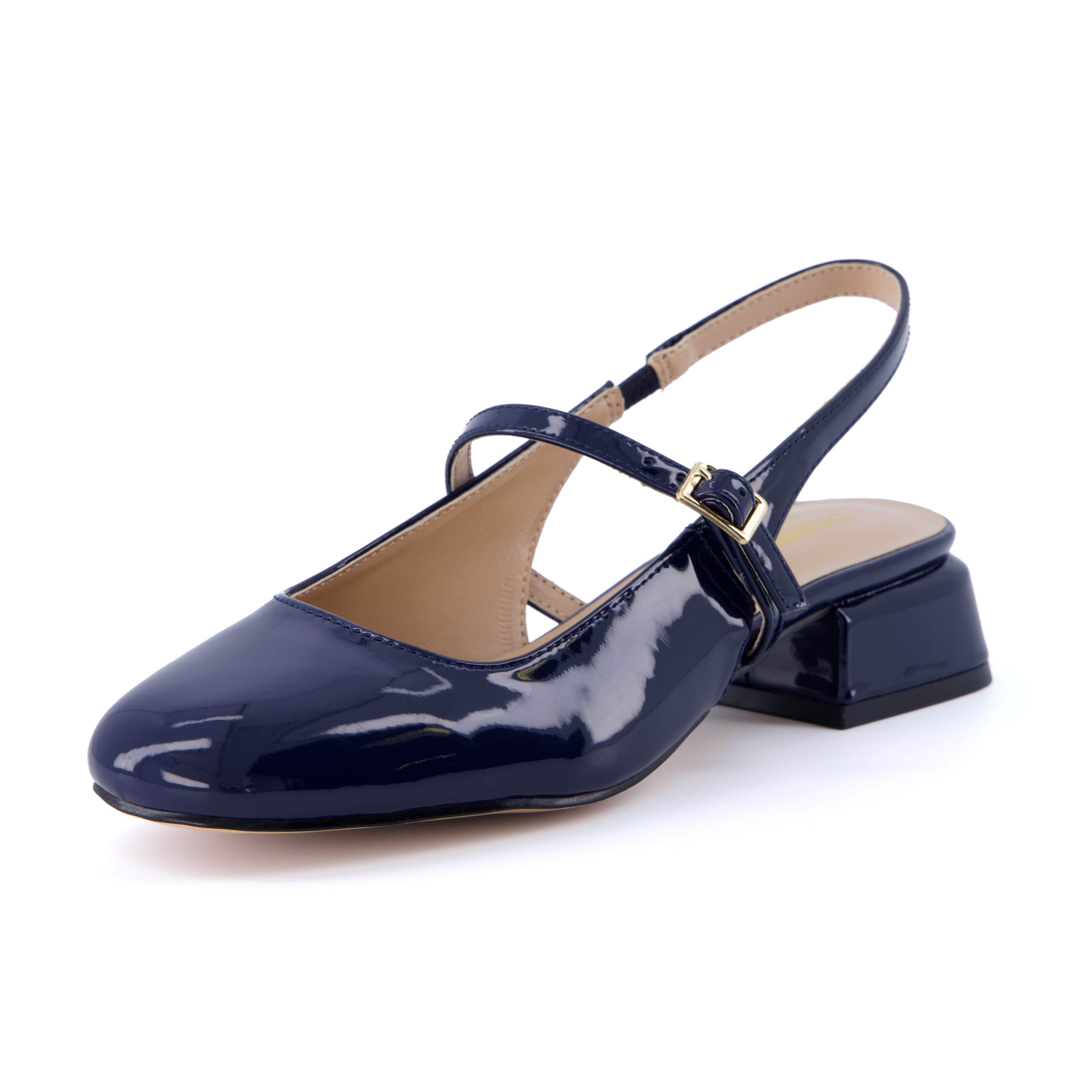 Gogo Block Heel Mary Jane Pumps
