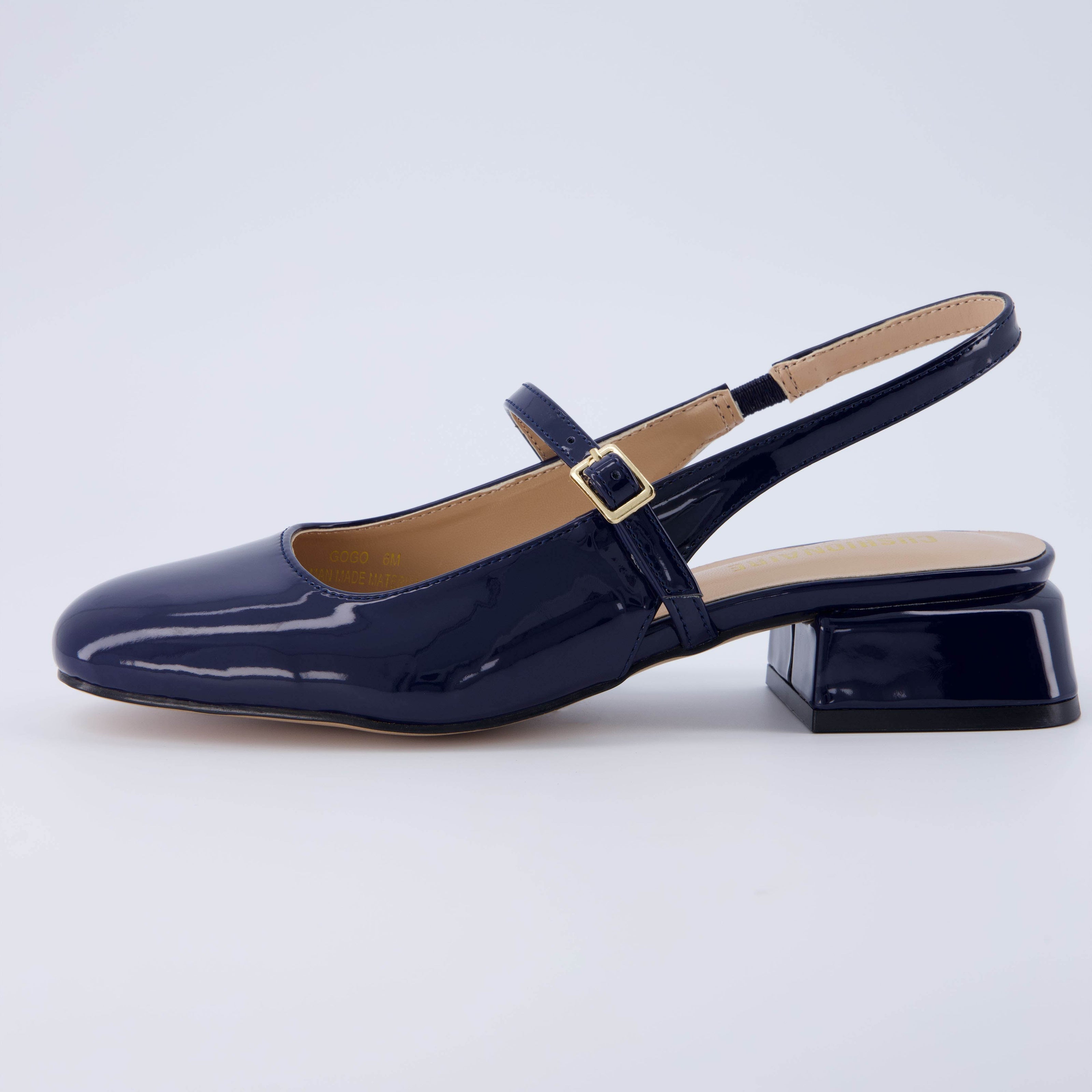 Gogo Block Heel Mary Jane Pumps