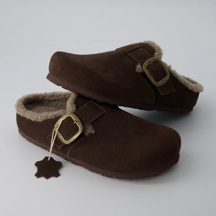 Haven Shearling Lined Mules for Women
