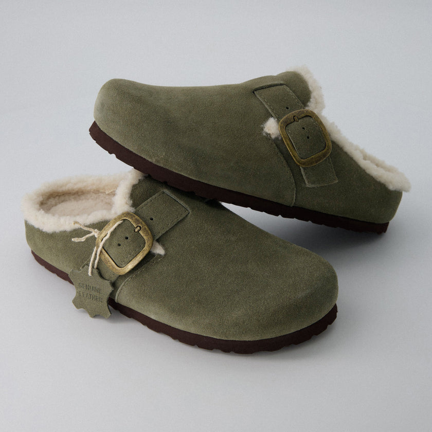 Haven Shearling Lined Mules for Women