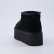 Hippy | Wide Width Platform Ankle Boots, Fur Lined