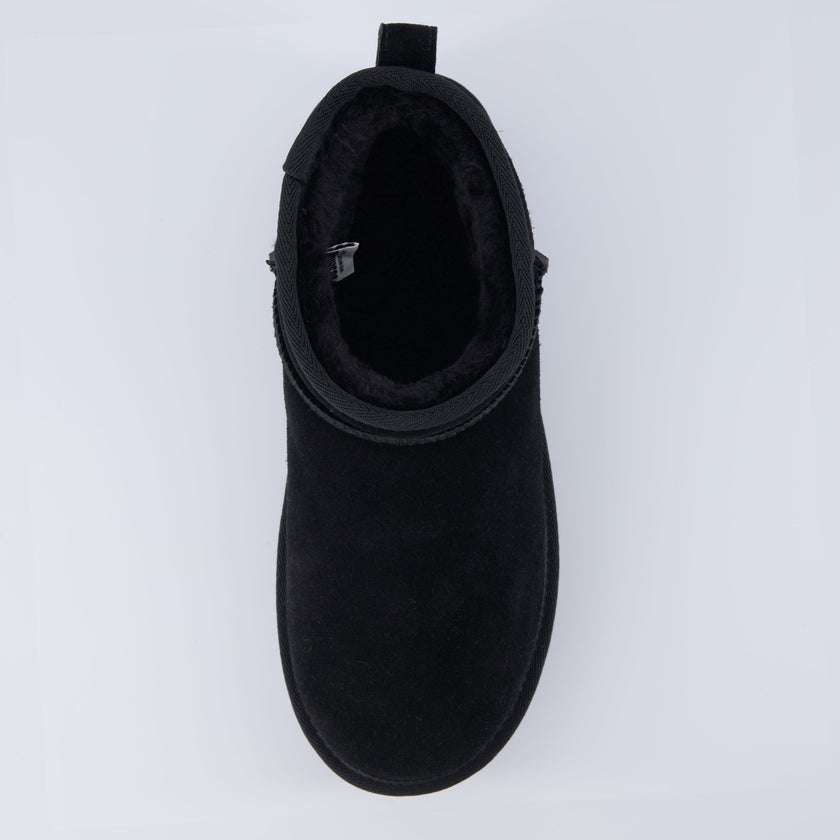 Hippy | Wide Width Platform Ankle Boots, Fur Lined
