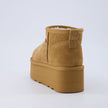 Hippy | Wide Width Platform Ankle Boots, Fur Lined