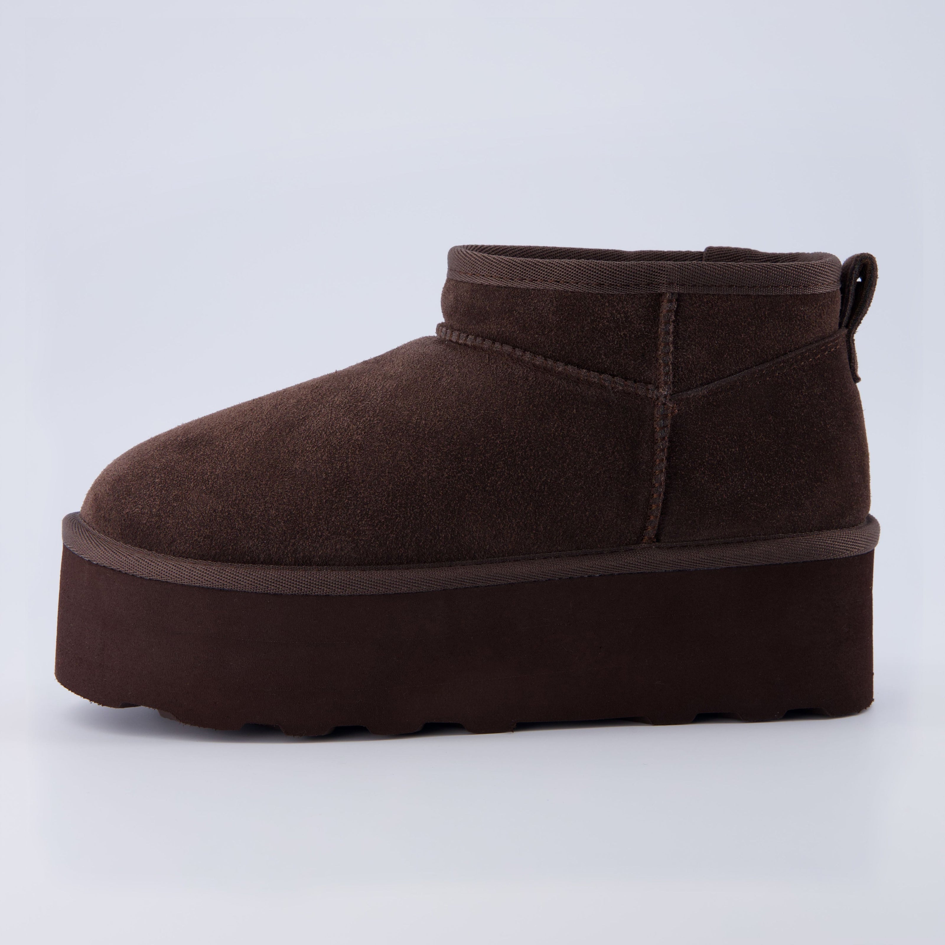 Hippy | Wide Width Platform Ankle Boots, Fur Lined