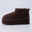 Hippy | Wide Width Platform Ankle Boots, Fur Lined