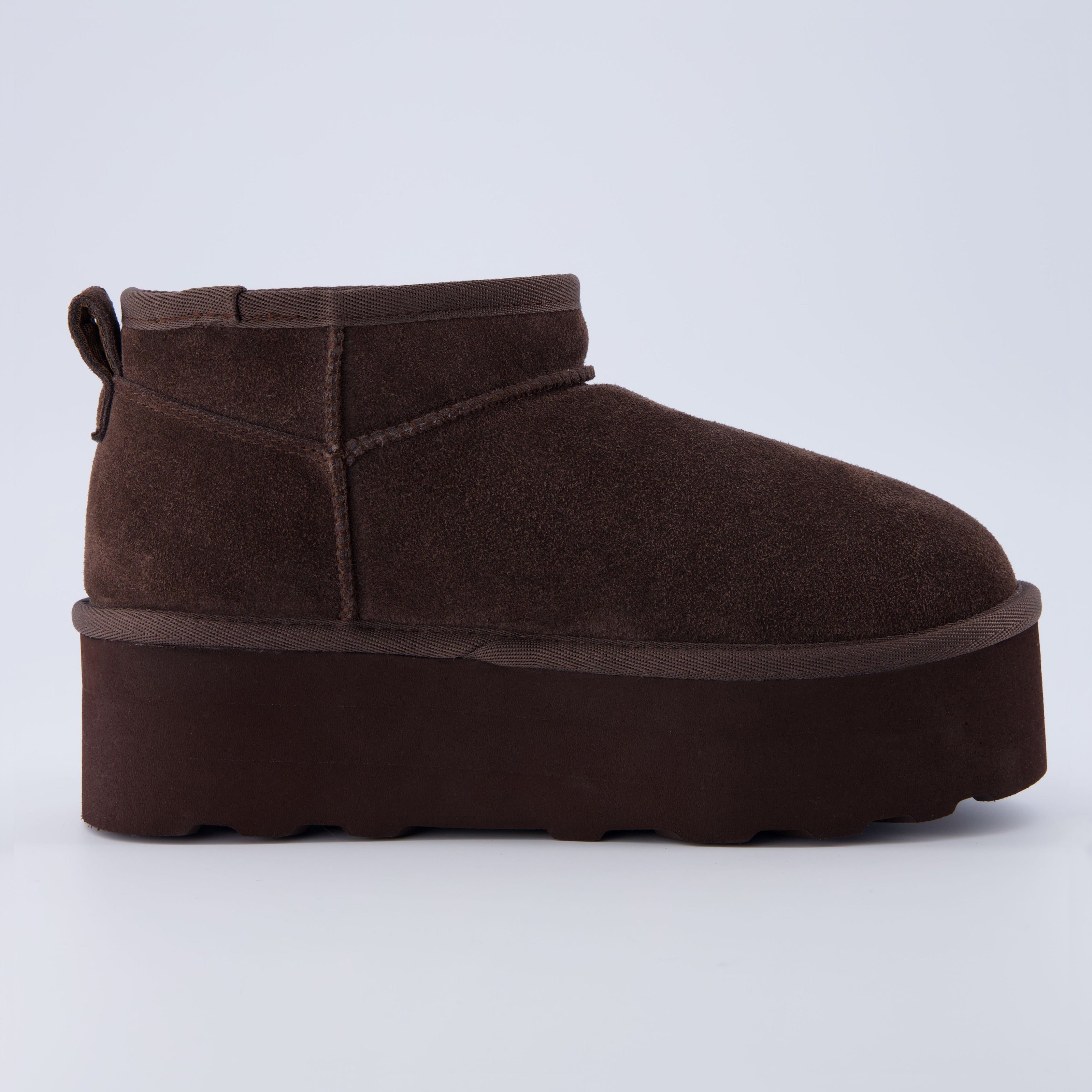 Hippy | Wide Width Platform Ankle Boots, Fur Lined