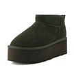 Hippy | Wide Width Platform Ankle Boots, Fur Lined
