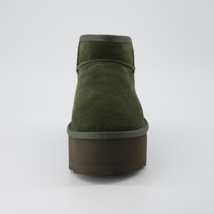Hippy | Wide Width Platform Ankle Boots, Fur Lined