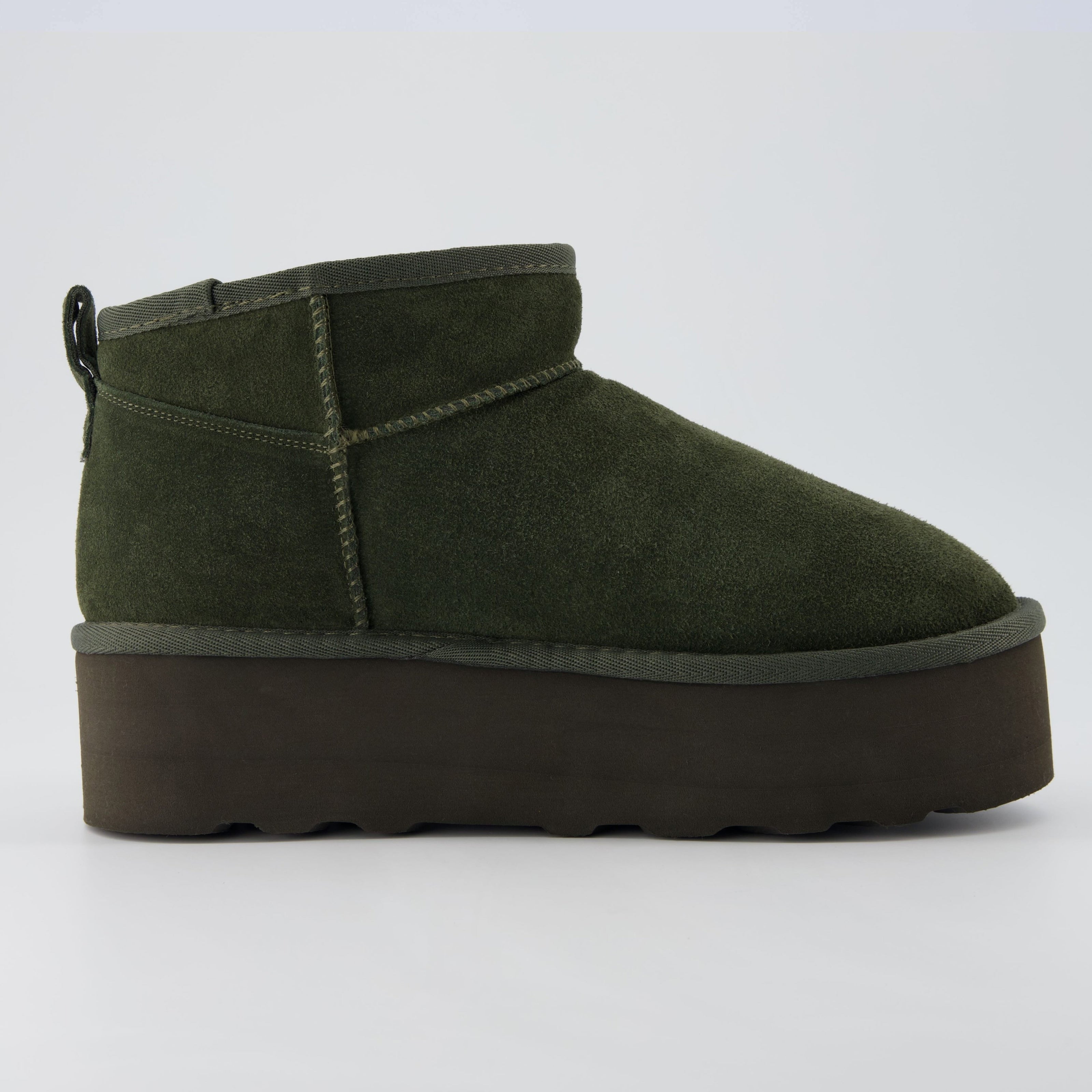 Hippy | Wide Width Platform Ankle Boots, Fur Lined