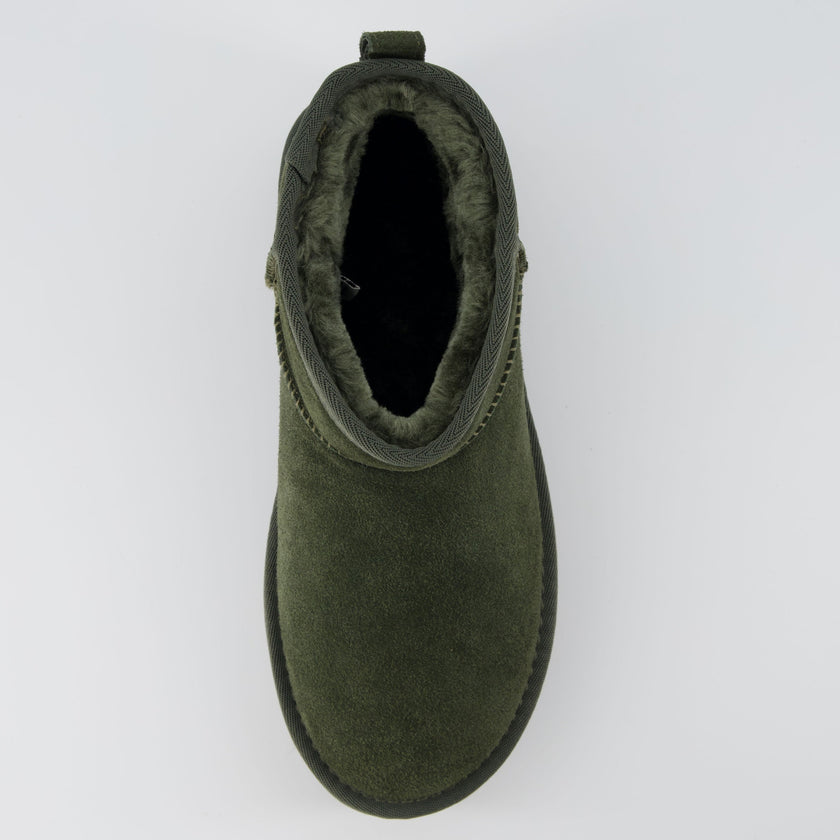 Hippy | Wide Width Platform Ankle Boots, Fur Lined