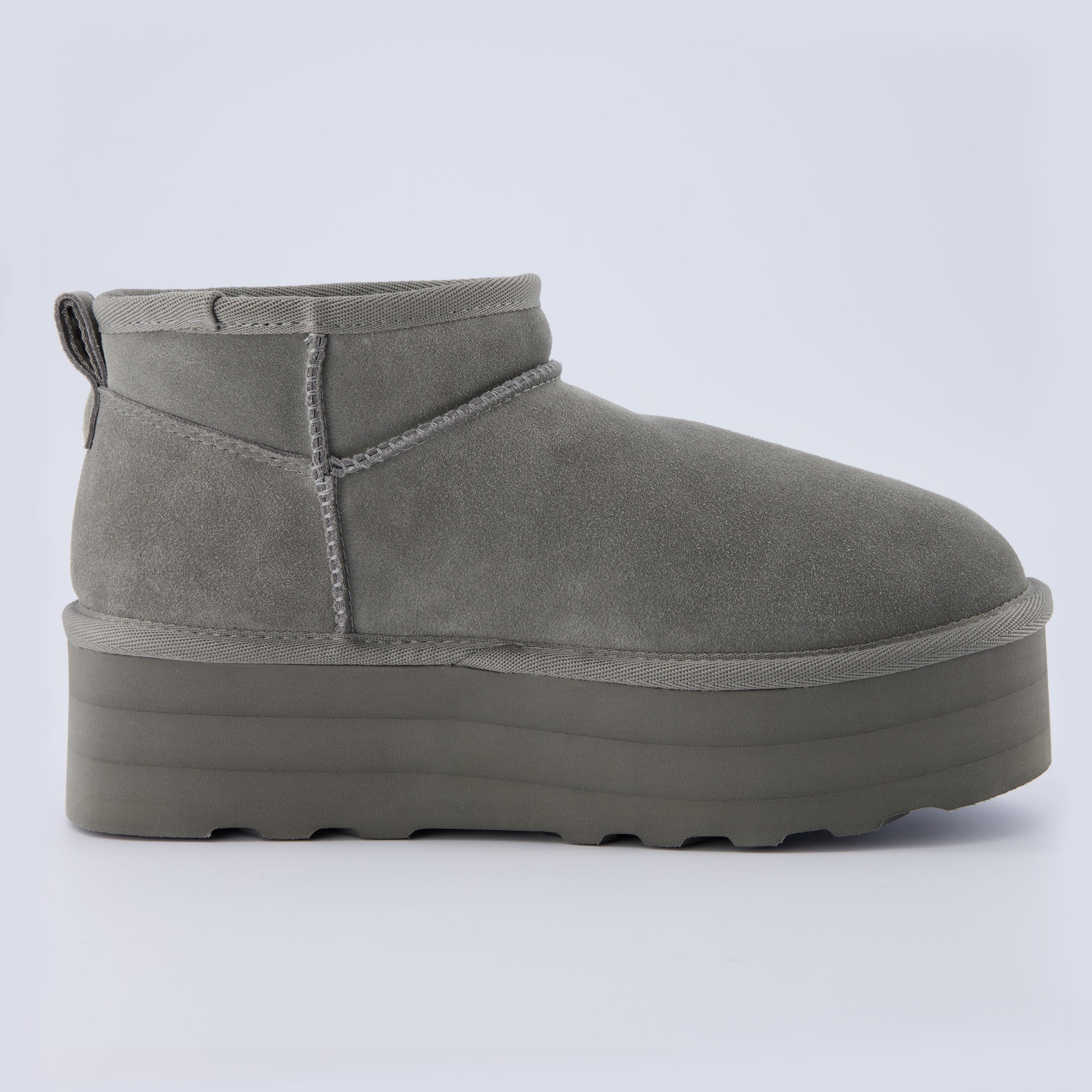 Hippy | Wide Width Platform Ankle Boots, Fur Lined
