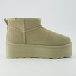Hippy | Wide Width Platform Ankle Boots, Fur Lined