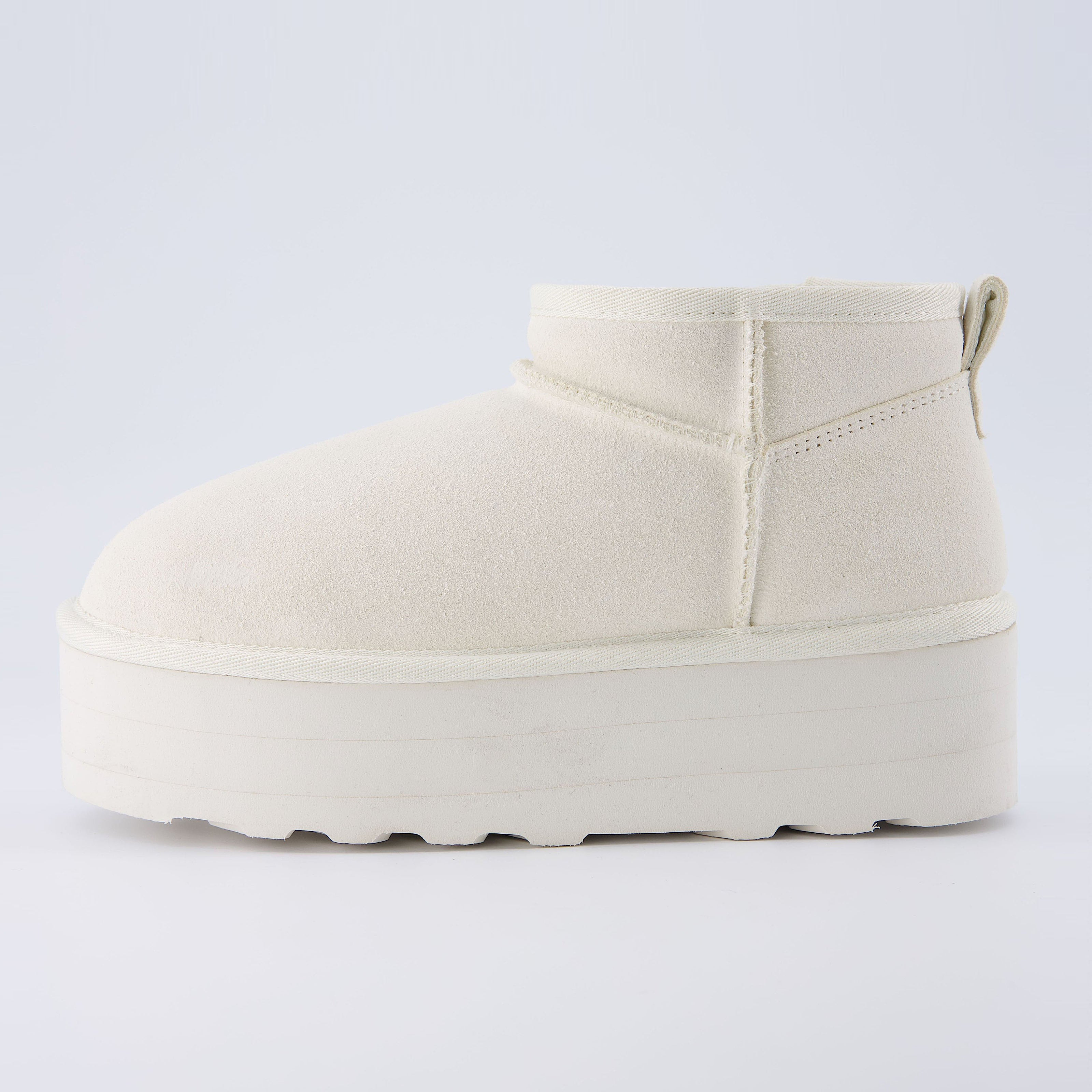 Hippy | Wide Width Platform Ankle Boots, Fur Lined