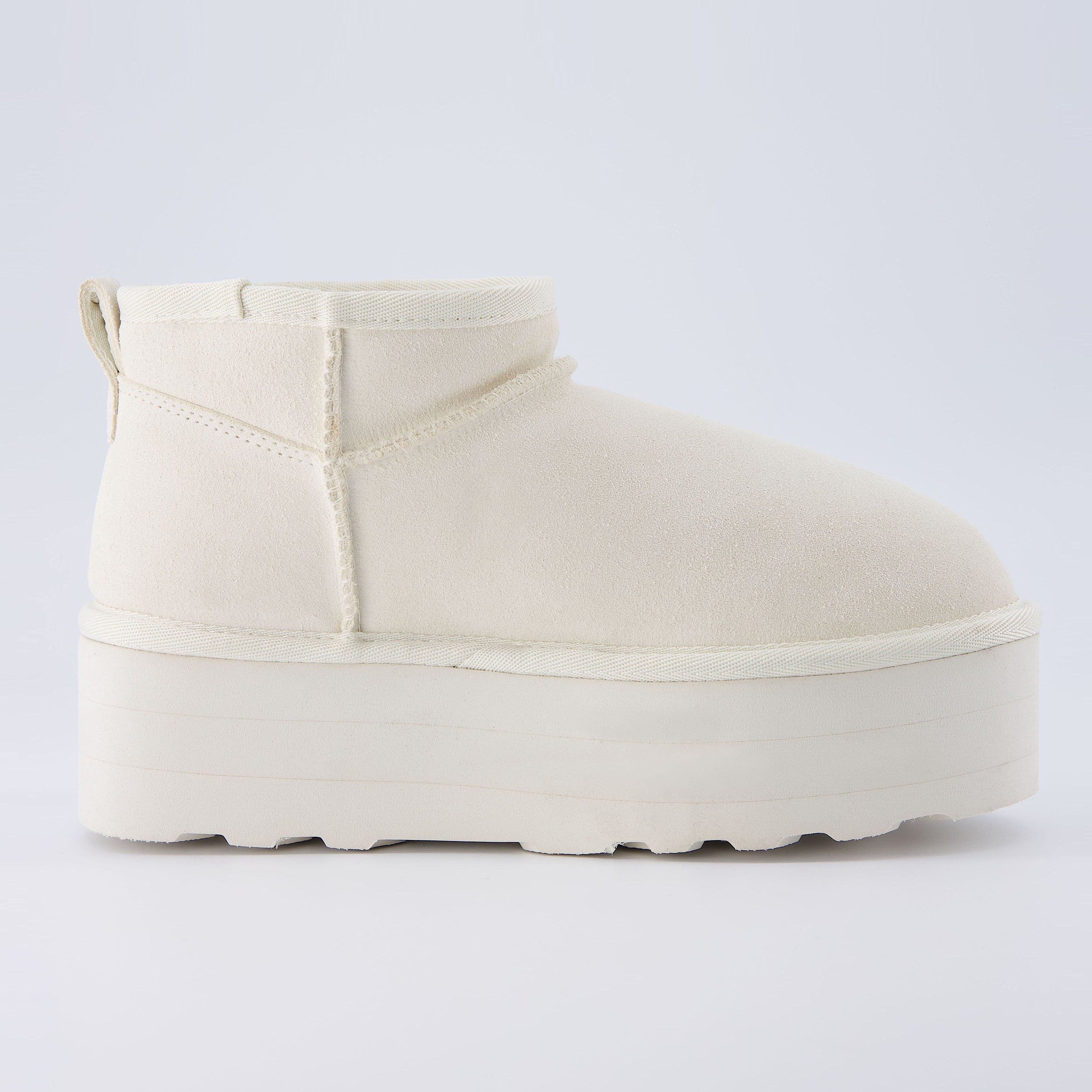 Hippy | Wide Width Platform Ankle Boots, Fur Lined