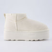 Hippy | Wide Width Platform Ankle Boots, Fur Lined