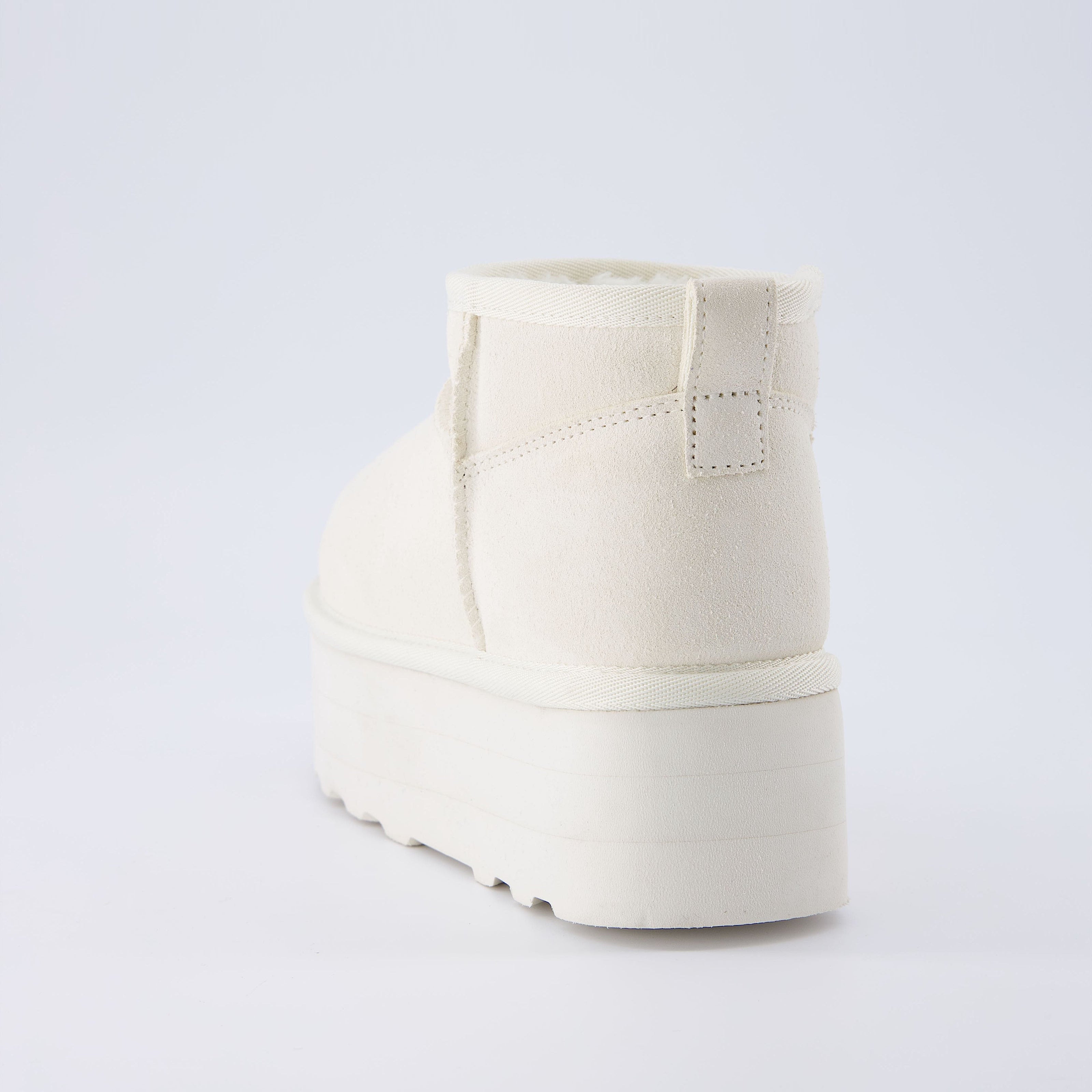Hippy | Wide Width Platform Ankle Boots, Fur Lined