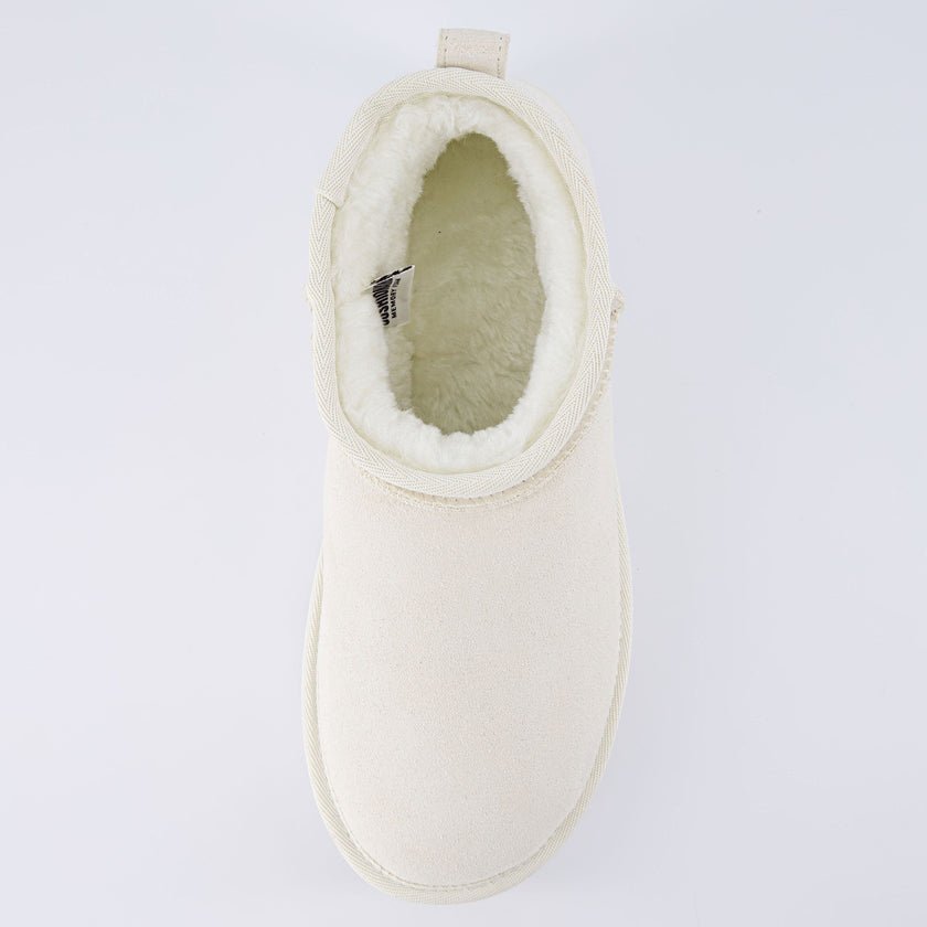 Hippy | Wide Width Platform Ankle Boots, Fur Lined