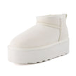 Hippy | Wide Width Platform Ankle Boots, Fur Lined