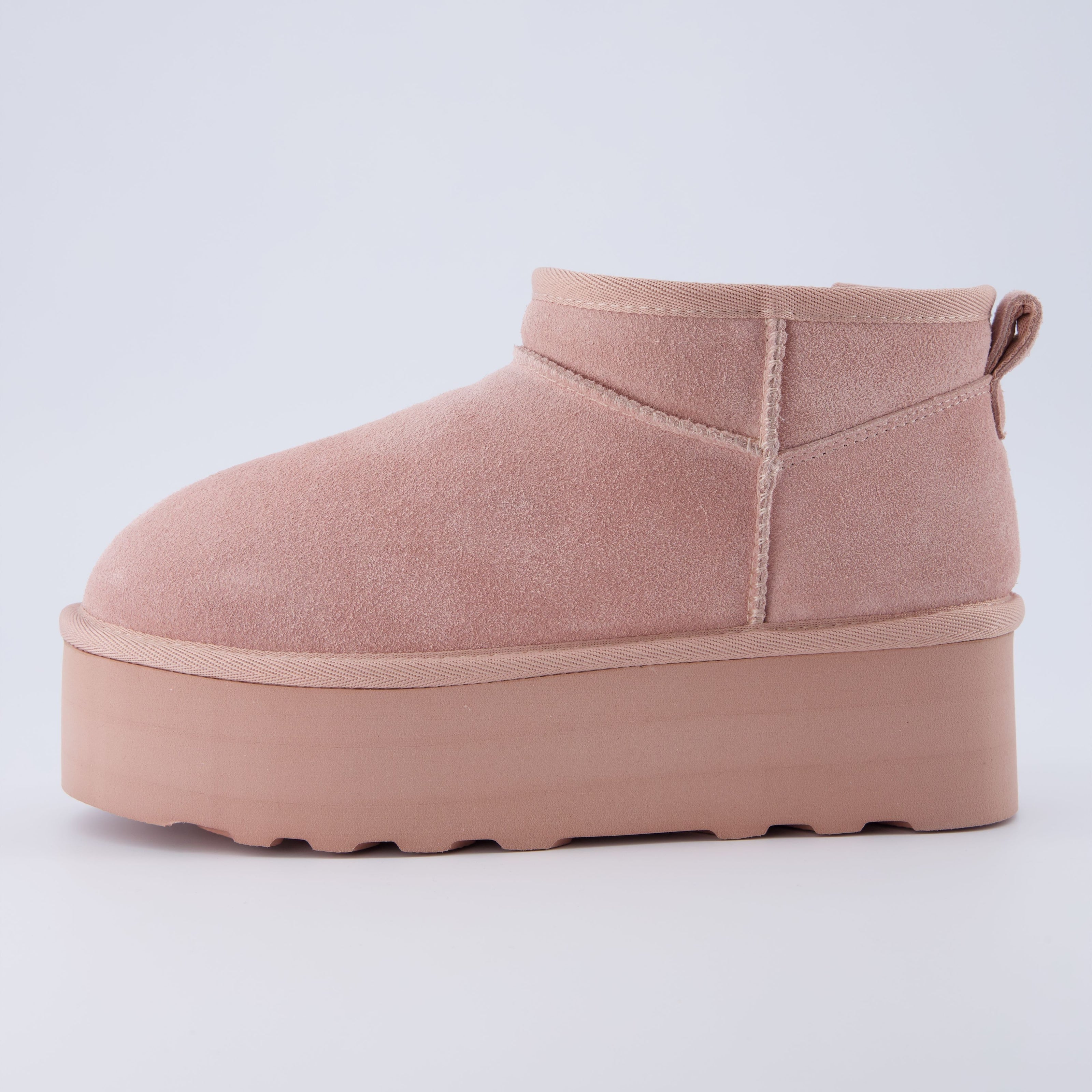 Hippy | Wide Width Platform Ankle Boots, Fur Lined