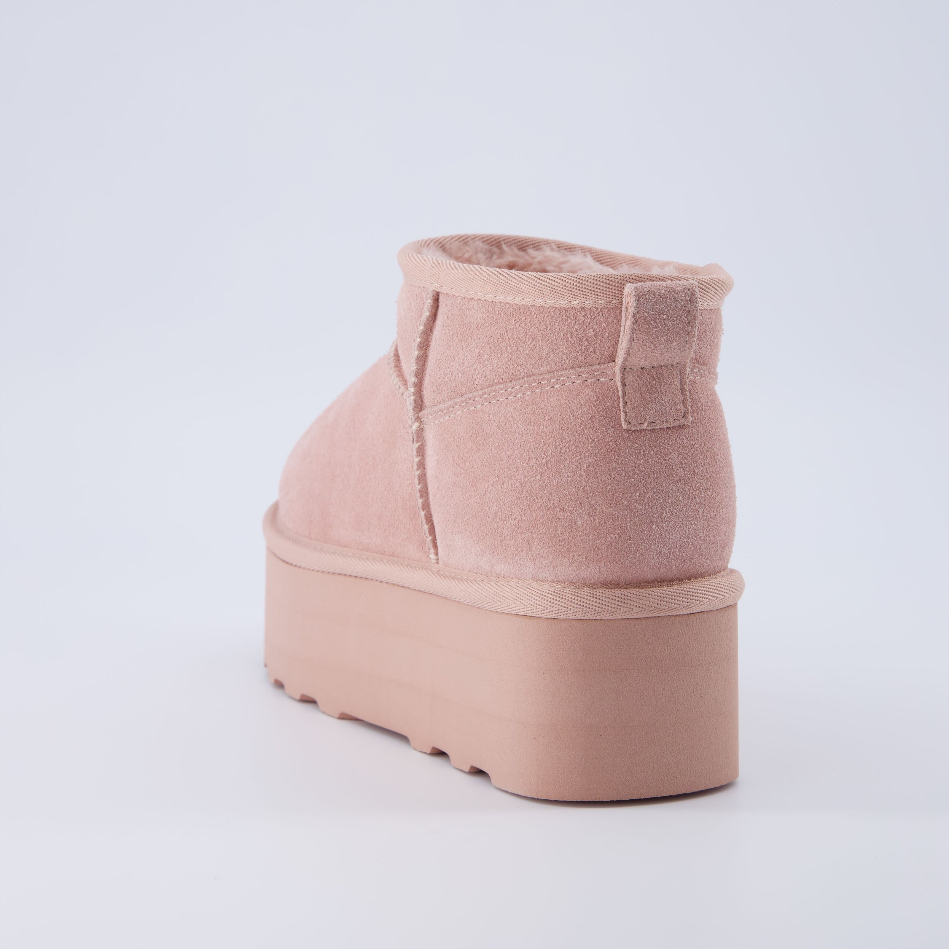 Hippy | Wide Width Platform Ankle Boots, Fur Lined