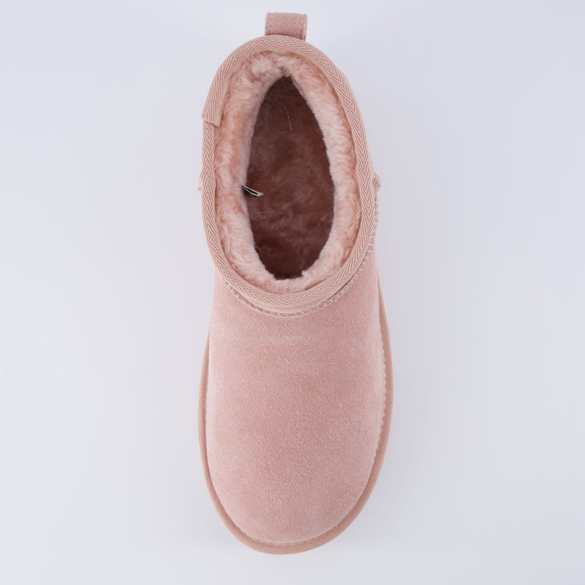 Hippy | Wide Width Platform Ankle Boots, Fur Lined