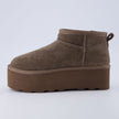 Hippy | Wide Width Platform Ankle Boots, Fur Lined