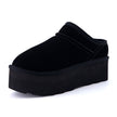 Huggy Shearling Platform Clogs