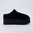 Huggy Shearling Platform Clogs