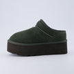 Huggy Shearling Platform Clogs