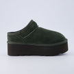Huggy Shearling Platform Clogs