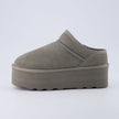 Huggy Shearling Platform Clogs