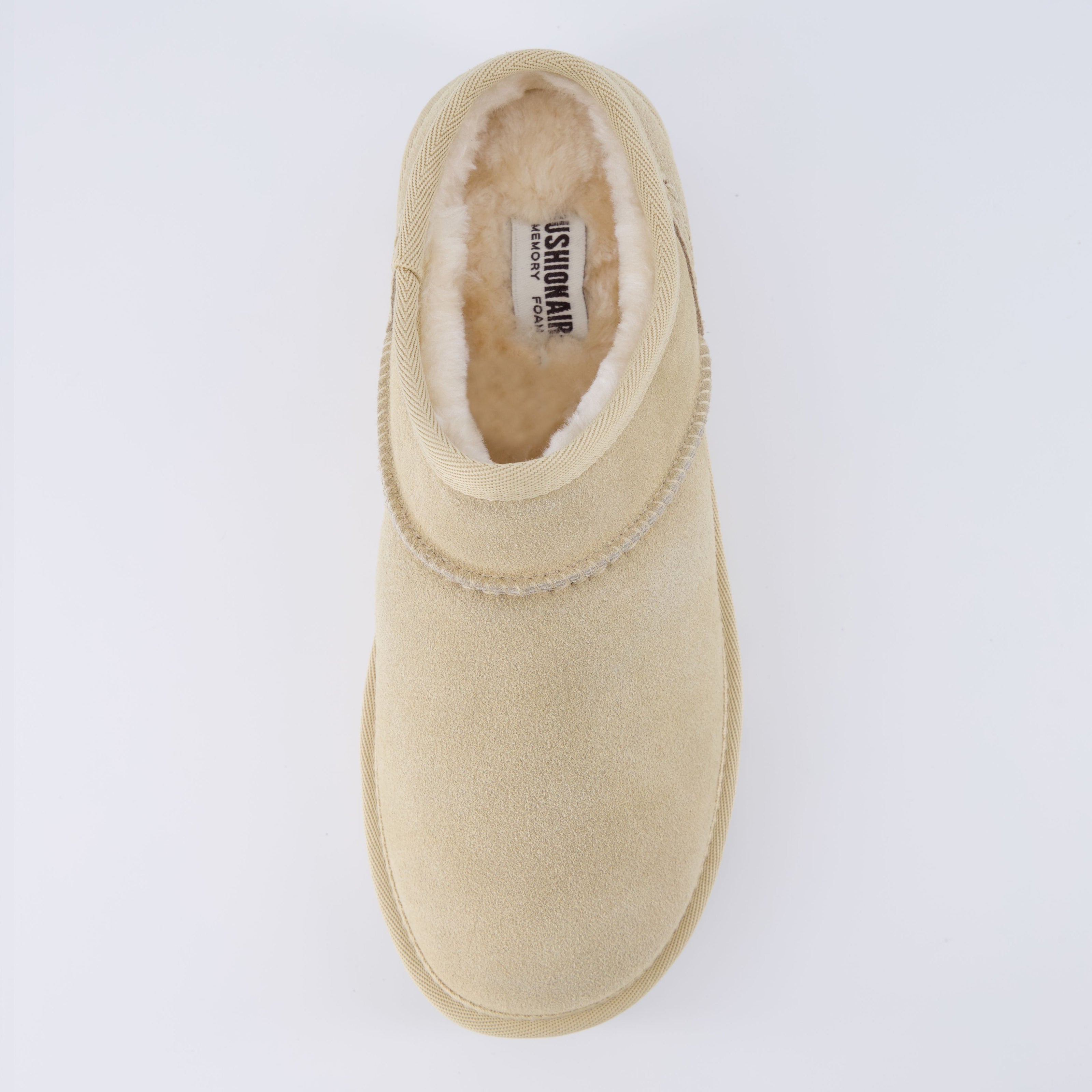 Huggy Shearling Platform Clogs
