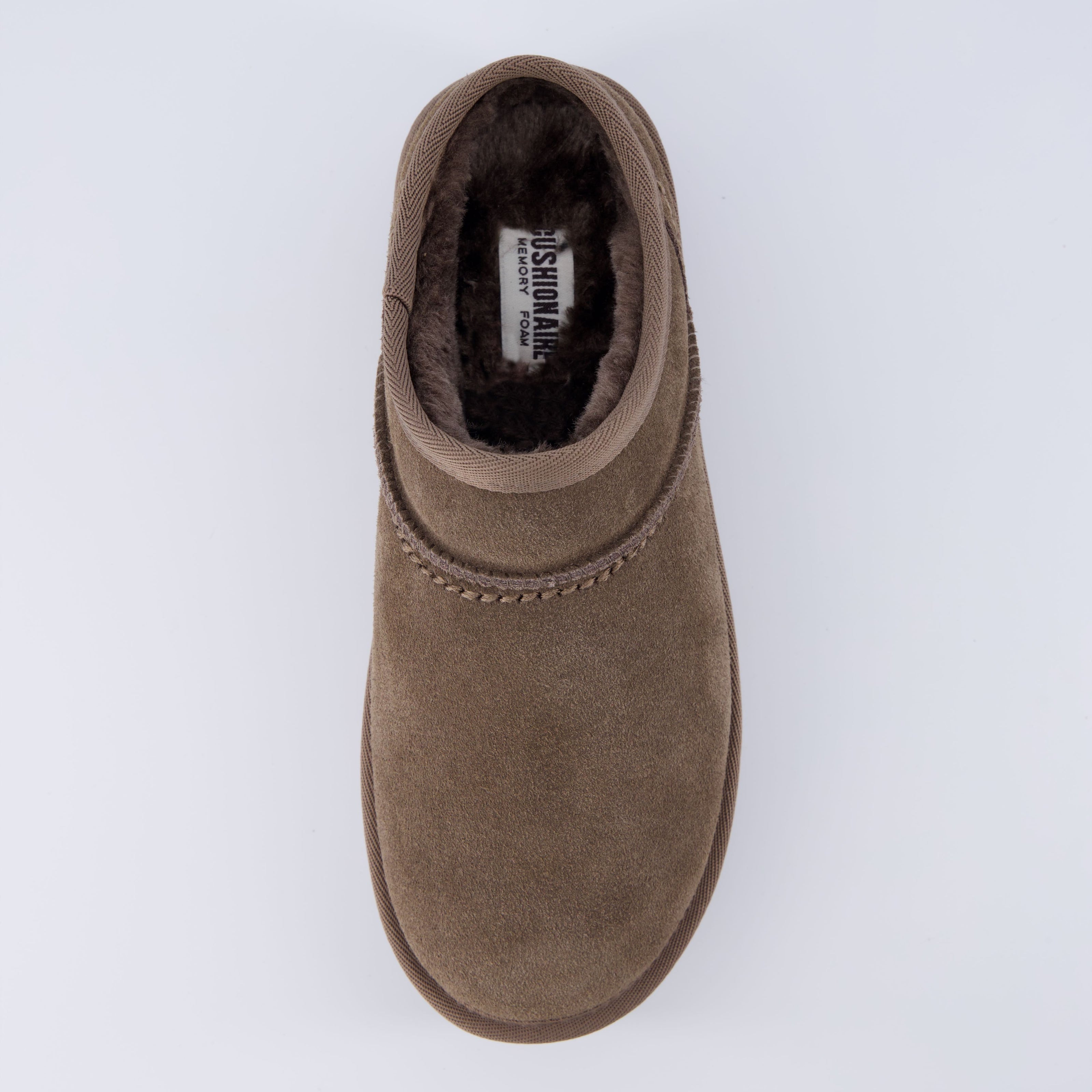 Huggy Shearling Platform Clogs