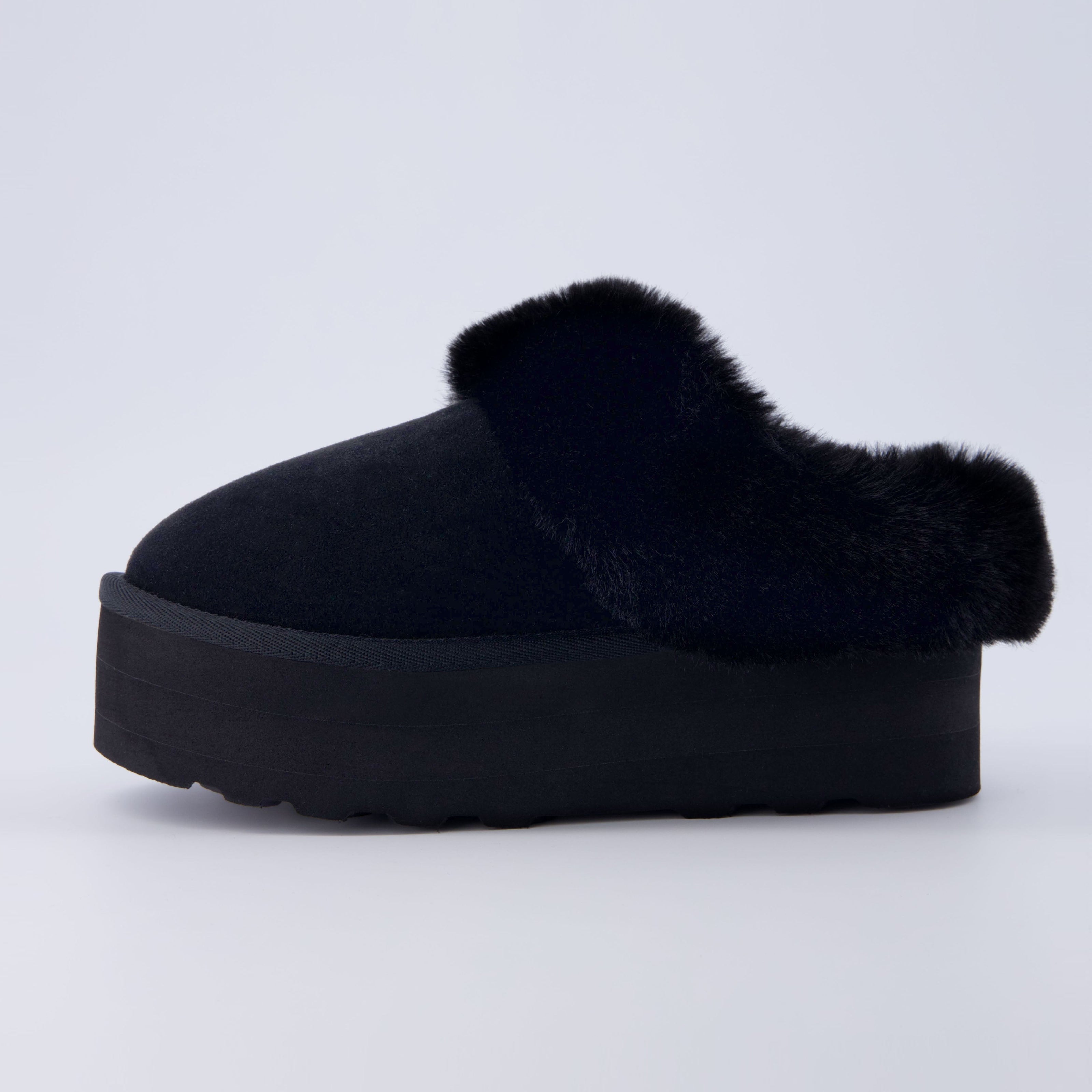 Husky Faux Fur Winter Clogs for Women