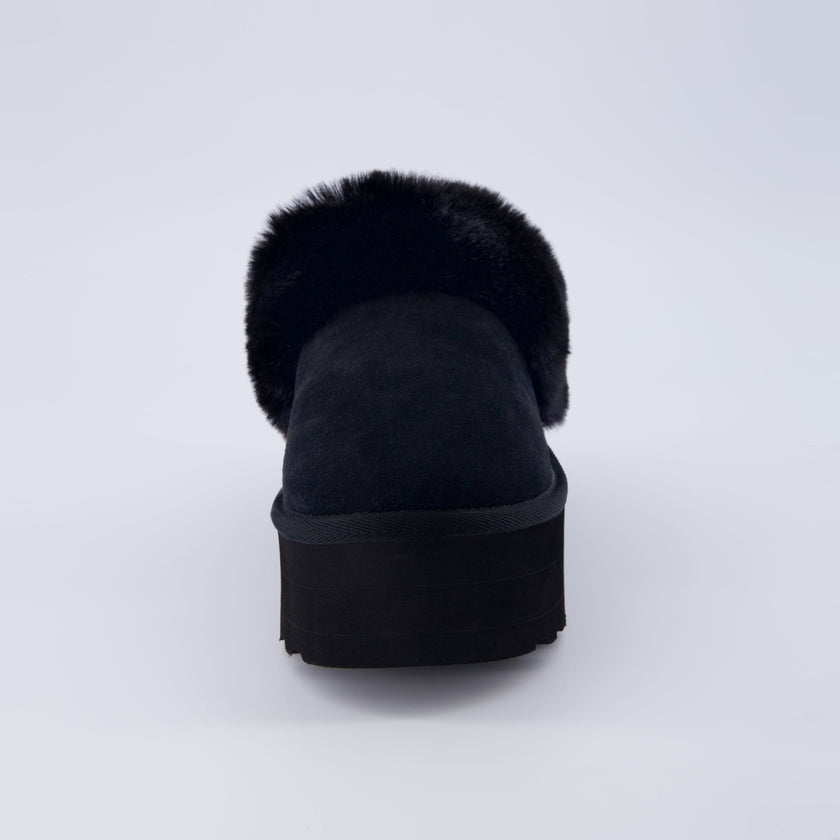 Husky Faux Fur Winter Clogs for Women