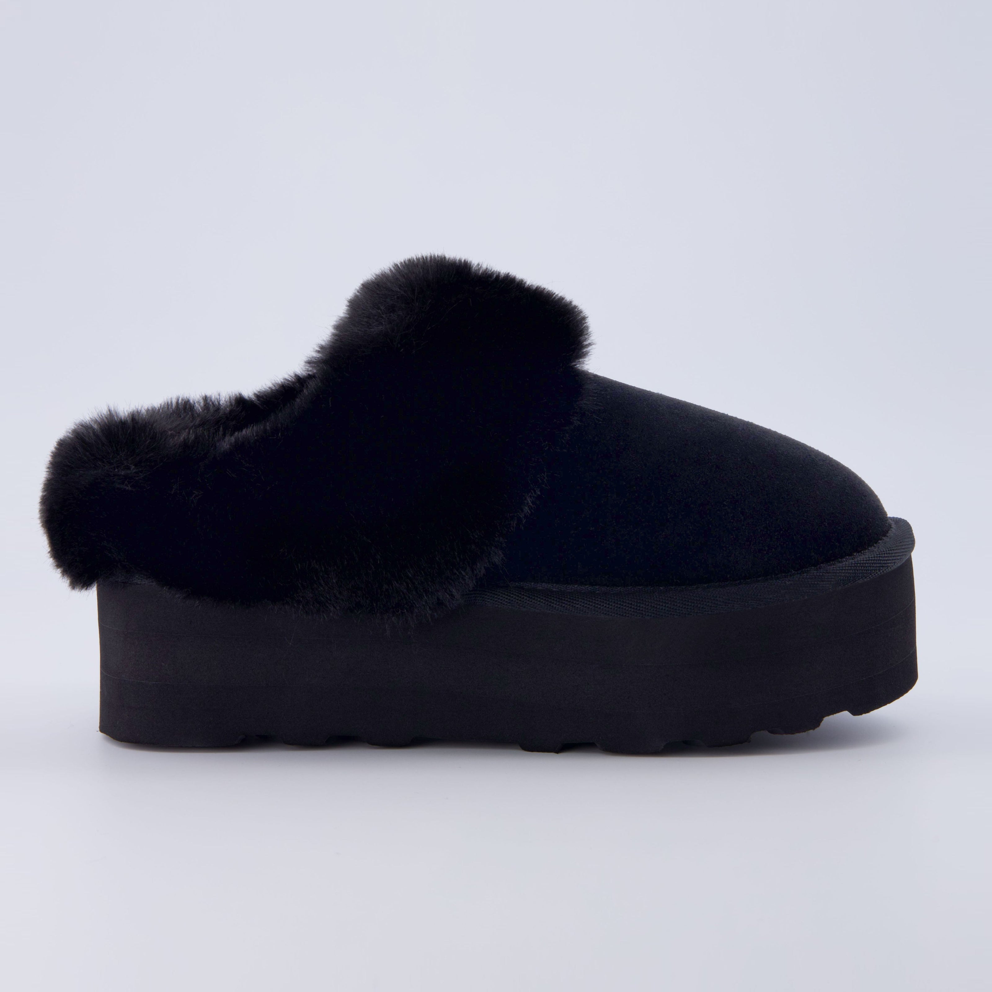 Husky Faux Fur Winter Clogs for Women