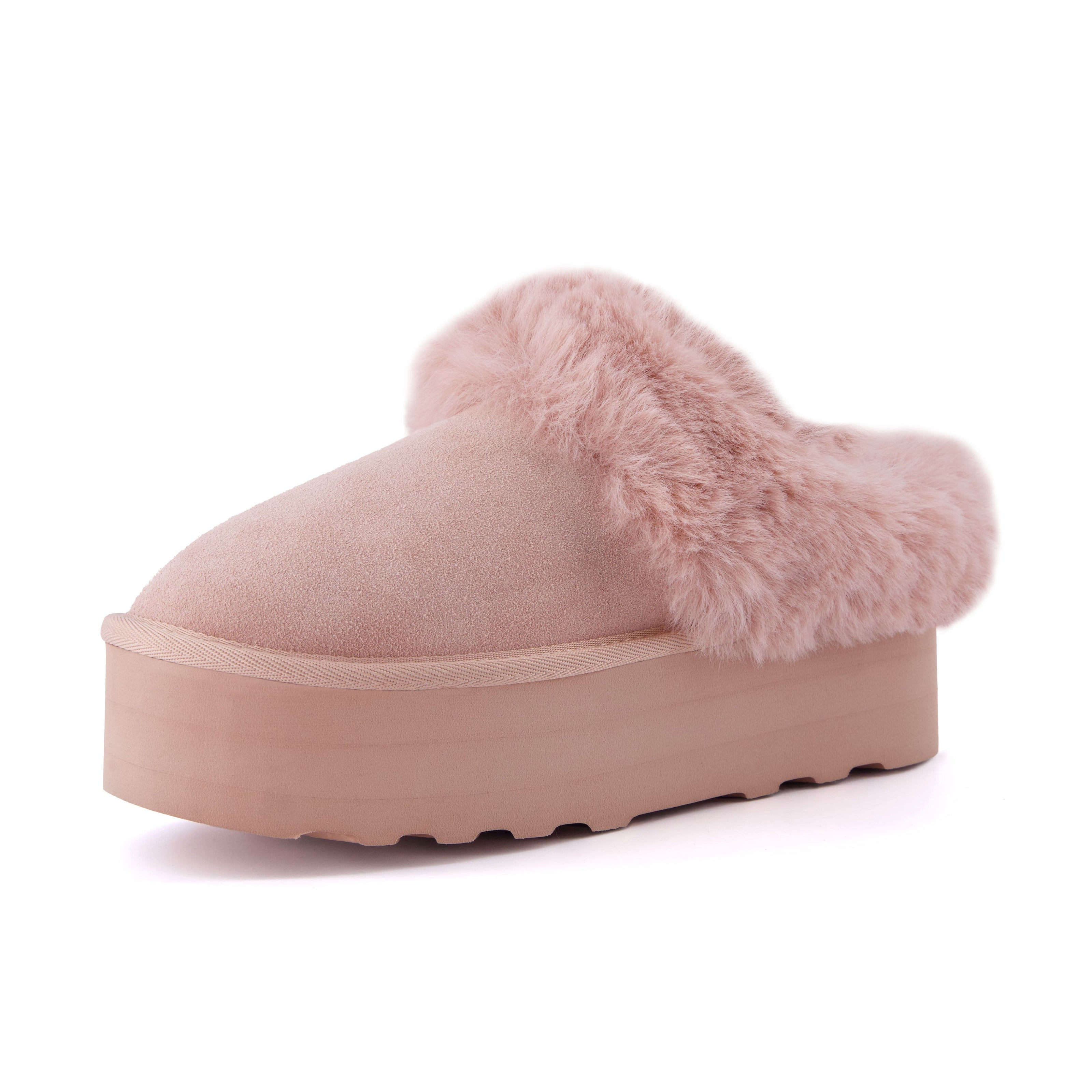 Husky Faux Fur Winter Clogs for Women