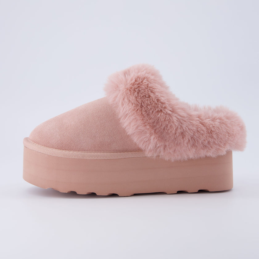 Husky Faux Fur Winter Clogs for Women