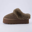 Husky Faux Fur Winter Clogs for Women