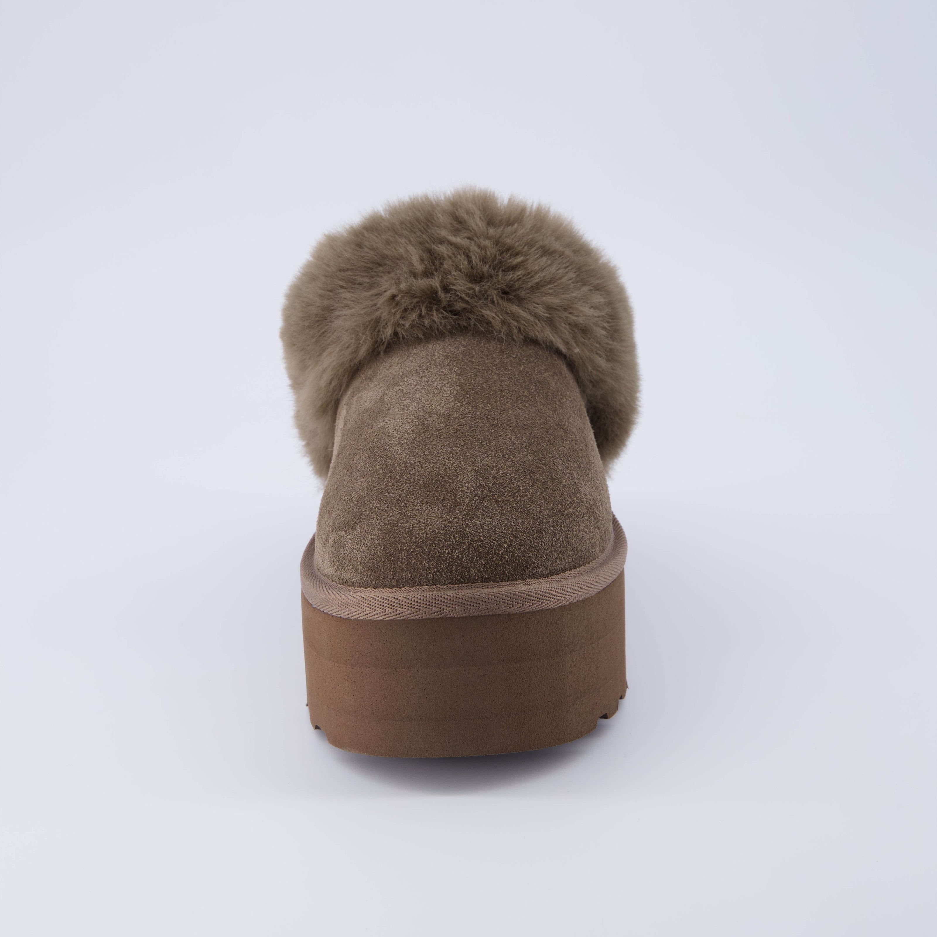 Husky Faux Fur Winter Clogs for Women