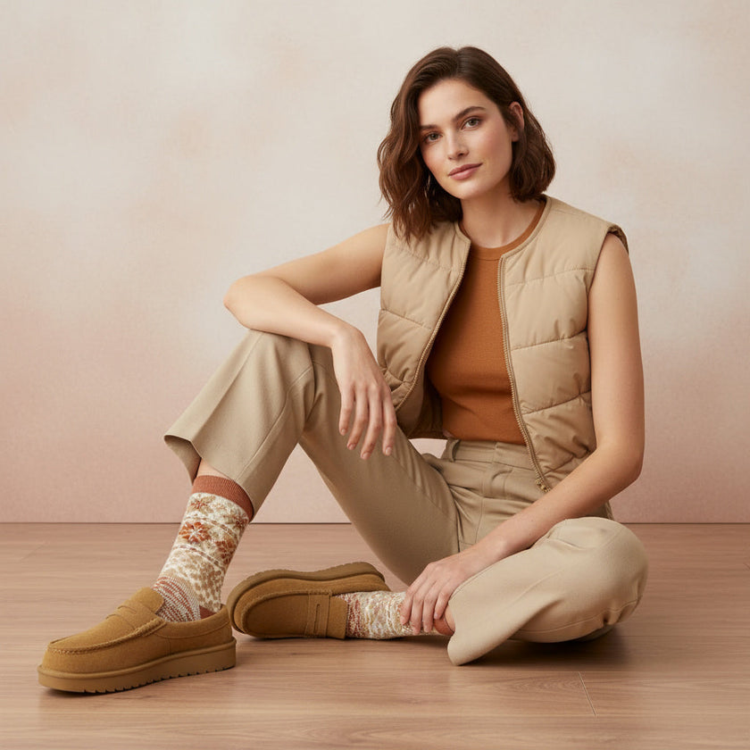 Ollie Suede Moccasin Slippers