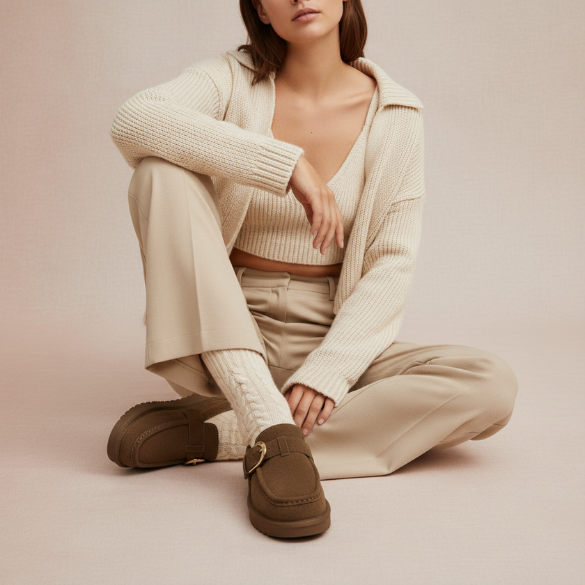 Origin Suede Memory Foam Slippers
