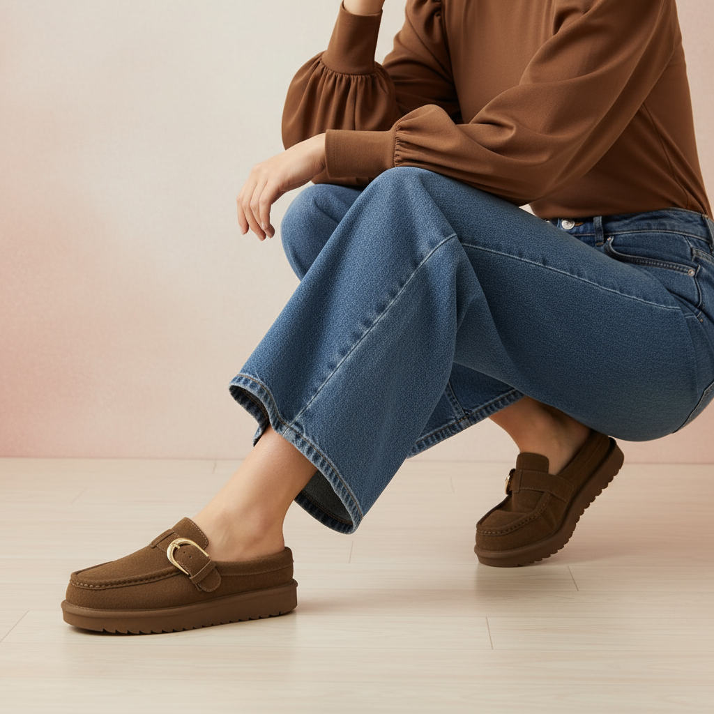 Origin Suede Memory Foam Slippers