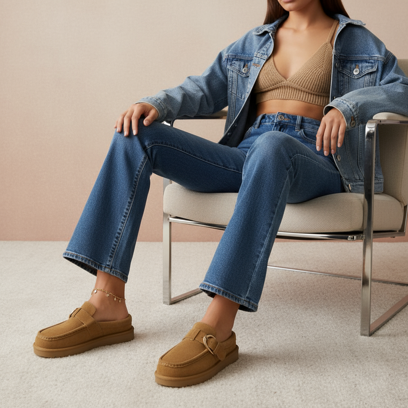 Origin Suede Memory Foam Slippers