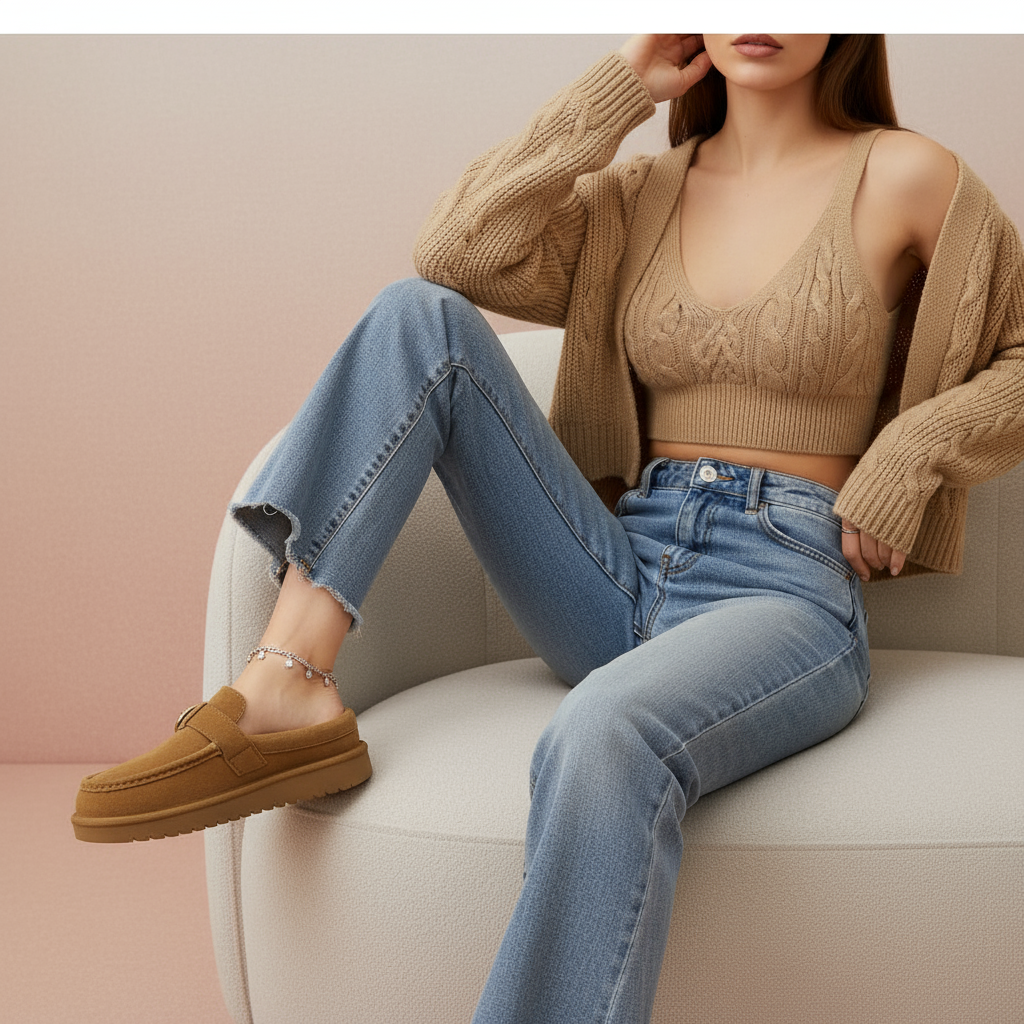 Origin Suede Memory Foam Slippers